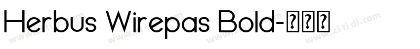 Herbus Wirepas Bold字体转换